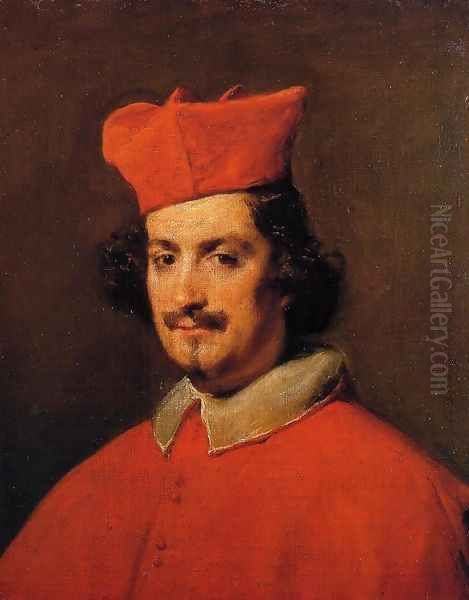 Cardinal Camillo Astalli Oil Painting by Diego Rodriguez de Silva y Velazquez