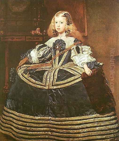 The Infanta Margarita 1659 Oil Painting by Diego Rodriguez de Silva y Velazquez