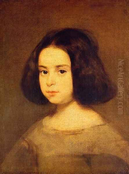 Portrait Of A Little Girl Oil Painting by Diego Rodriguez de Silva y Velazquez