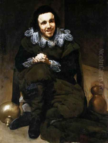 The Dwarf Don Juan Calabazas, called Calabacillas 1637-39 Oil Painting by Diego Rodriguez de Silva y Velazquez