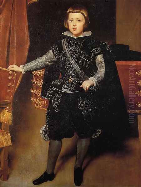 Prince Baltasar Carlos Oil Painting by Diego Rodriguez de Silva y Velazquez