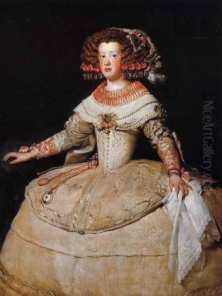 Infanta Maria Teresa II Oil Painting by Diego Rodriguez de Silva y Velazquez