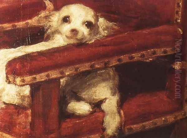 Infante Felipe Prospero (detail) c. 1660 Oil Painting by Diego Rodriguez de Silva y Velazquez