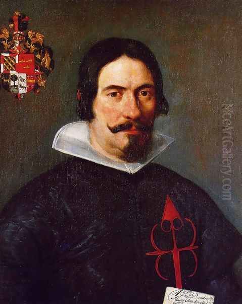 Francisco Bandres De Abarca Oil Painting by Diego Rodriguez de Silva y Velazquez