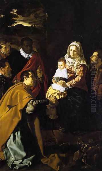 The Adoration of the Magi 1619 Oil Painting by Diego Rodriguez de Silva y Velazquez