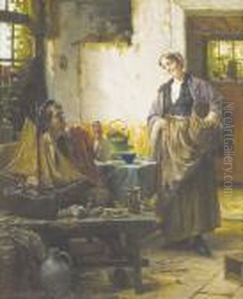 Lavisite Oil Painting by Edward Antoon Portielje