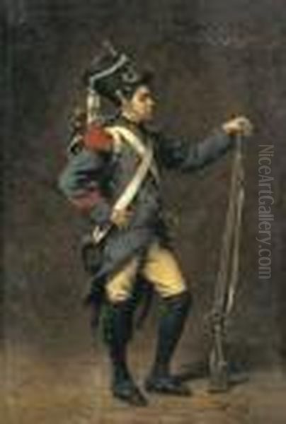 Le Brigadier Oil Painting by Gerard Portielje