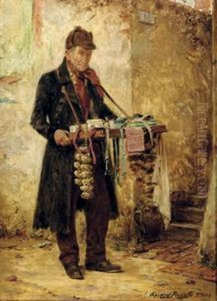 The Itinerant Vendor Oil Painting by Gerard Portielje