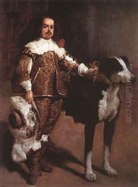 Court Dwarf Don Antonio el Ingles c. 1640-42 Oil Painting by Diego Rodriguez de Silva y Velazquez