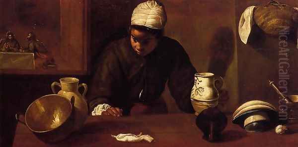 The Supper at Emmaus Oil Painting by Diego Rodriguez de Silva y Velazquez