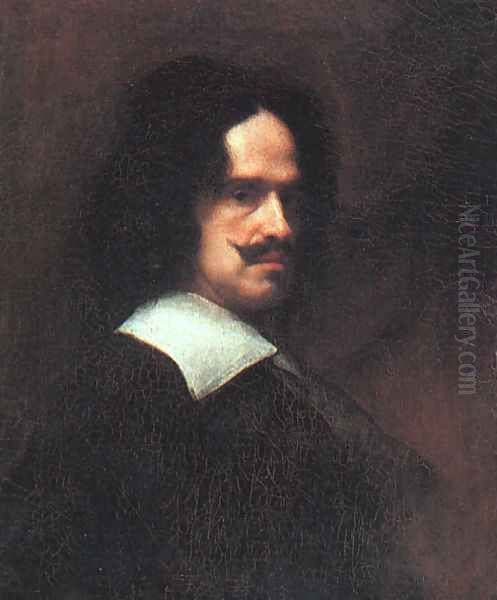 Self-Portrait 1643 Oil Painting by Diego Rodriguez de Silva y Velazquez