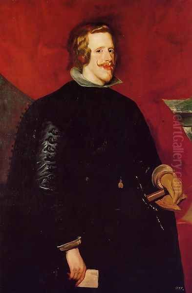 Philip IV I Oil Painting by Diego Rodriguez de Silva y Velazquez