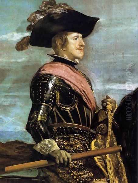 Philip IV on Horseback (detail) 1634-35 Oil Painting by Diego Rodriguez de Silva y Velazquez