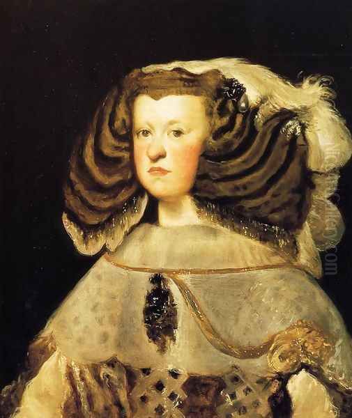 Queen Mariana II Oil Painting by Diego Rodriguez de Silva y Velazquez