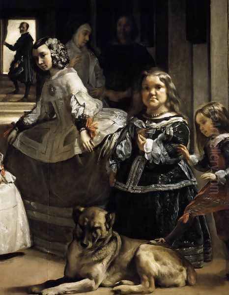 Las Meninas (detail-6) 1656-57 Oil Painting by Diego Rodriguez de Silva y Velazquez