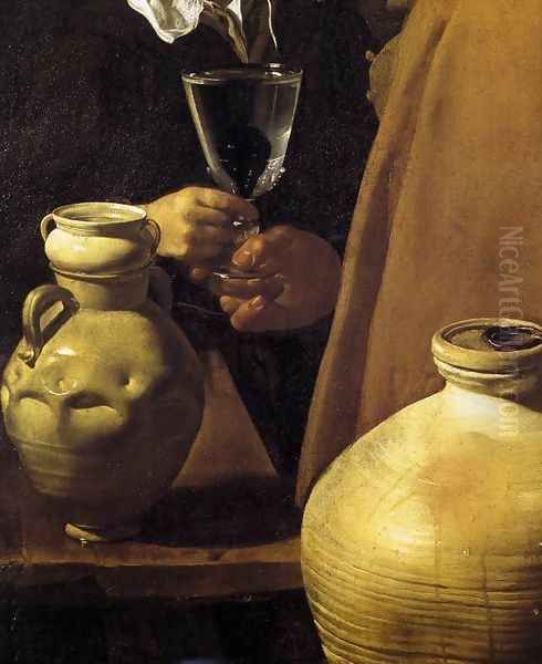 The Waterseller of Seville (detail) 1623 Oil Painting by Diego Rodriguez de Silva y Velazquez