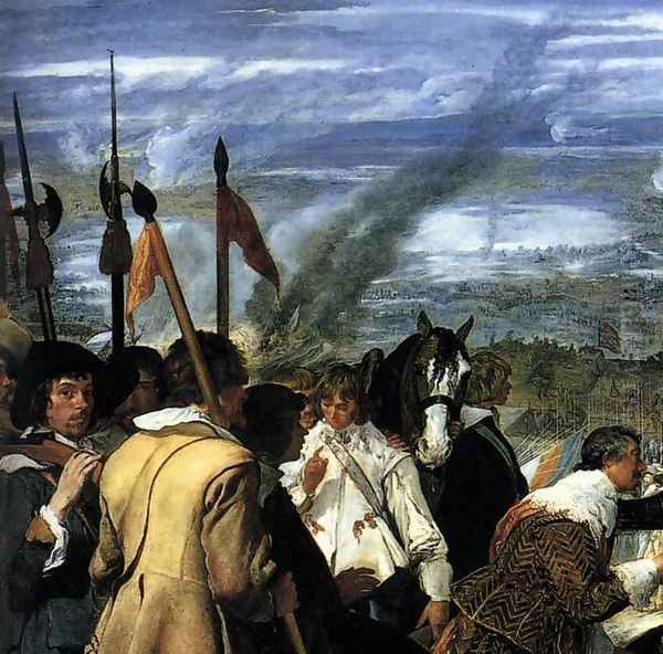 The Surrender of Breda (detail-1) 1634-35 Oil Painting by Diego Rodriguez de Silva y Velazquez