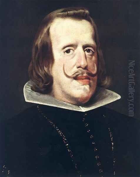 Portrait of Philip IV 1652-53 Oil Painting by Diego Rodriguez de Silva y Velazquez