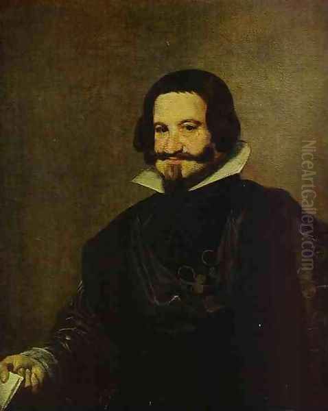 Portrait of Caspar de Guzman, Count of Olivares, Prime Minister of Philip IV Oil Painting by Diego Rodriguez de Silva y Velazquez