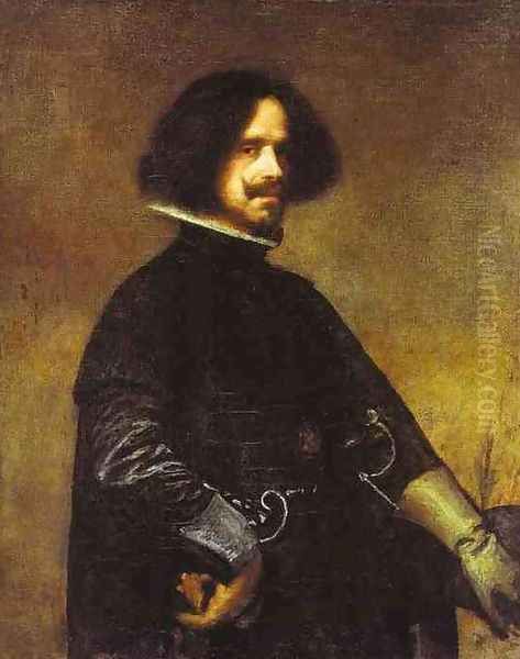 Self-Portrait Oil Painting by Diego Rodriguez de Silva y Velazquez