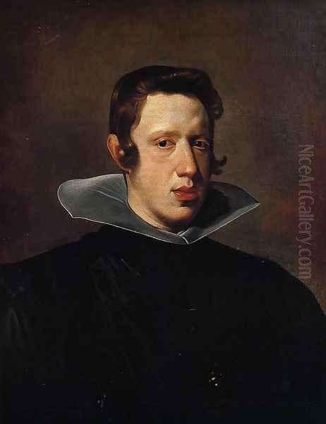 Philip IV Oil Painting by Diego Rodriguez de Silva y Velazquez