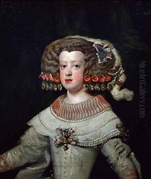 Portrait of the Infanta Maria Teresa Oil Painting by Diego Rodriguez de Silva y Velazquez