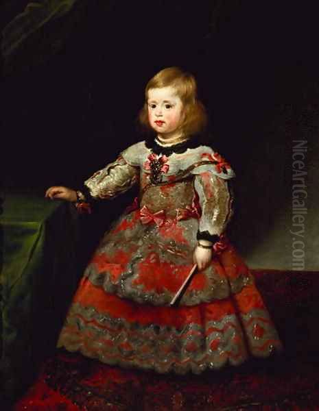 The Infanta Maria Margarita Oil Painting by Diego Rodriguez de Silva y Velazquez