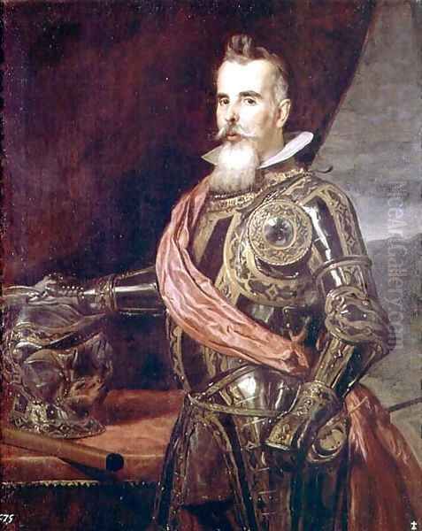 Don Juan Francisco Pimentel Oil Painting by Diego Rodriguez de Silva y Velazquez