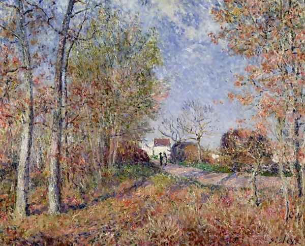 A Corner of the Woods at Sablons, 1883 Oil Painting by Alfred Sisley