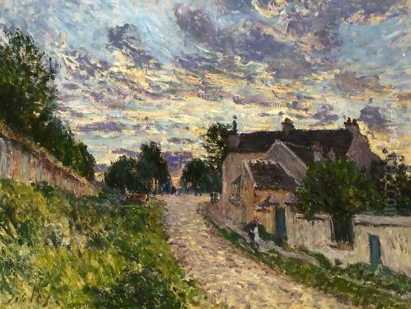 A Path in Louveciennes Oil Painting by Alfred Sisley