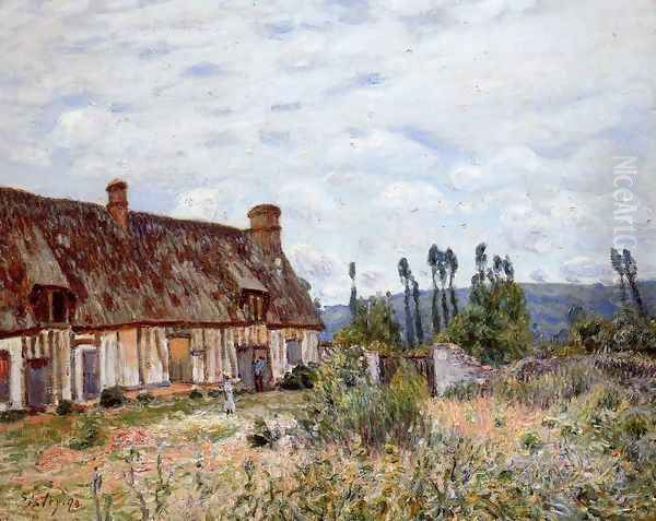 Abandoned Cottage Oil Painting by Alfred Sisley