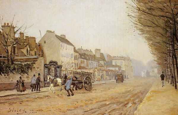 Boulevard Heloise Argenteuil Oil Painting by Alfred Sisley