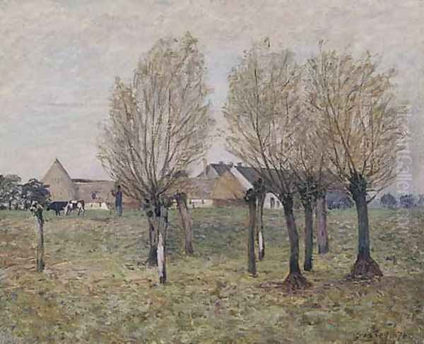 A Normandy Farm by Alfred Sisley