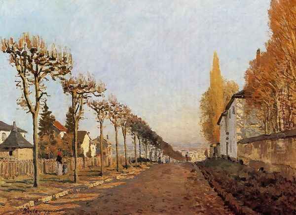 Chemin De La Machine Louveciennes Oil Painting by Alfred Sisley