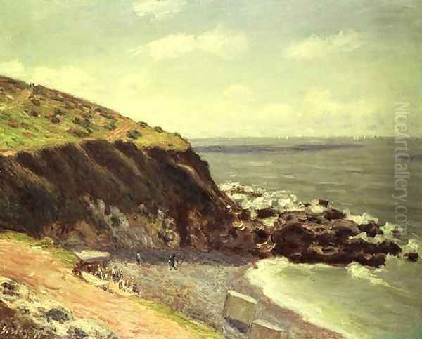 Lady's Cove, Langland Bay, England, 1897 Oil Painting by Alfred Sisley