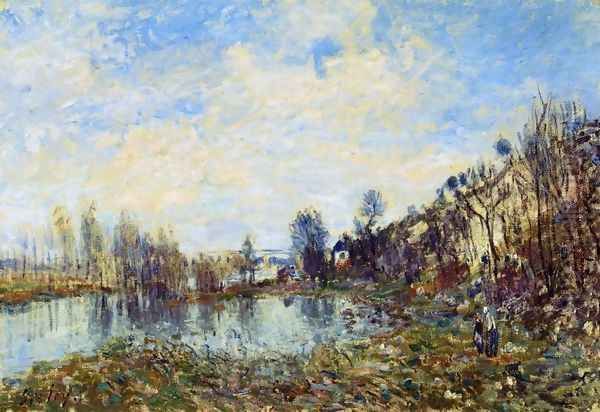 Flooded Field Oil Painting by Alfred Sisley