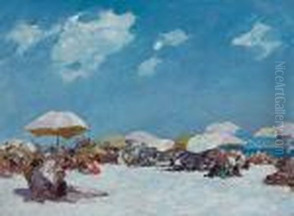 At The Shore Oil Painting by Edward Henry Potthast