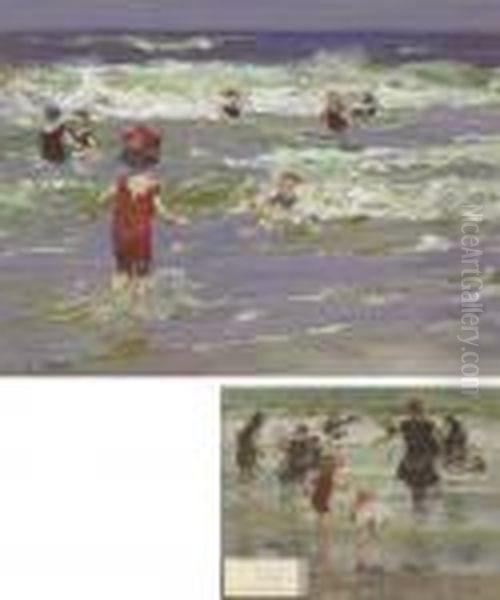 Little Sea Bather Oil Painting by Edward Henry Potthast