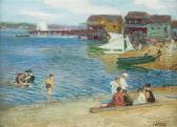 Gloucester Oil Painting by Edward Henry Potthast