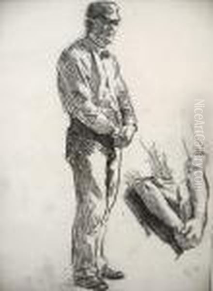 Male Figure Study Oil Painting by Edward Henry Potthast