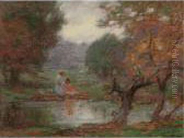 October Days Oil Painting by Edward Henry Potthast