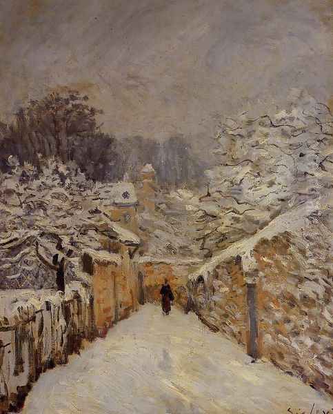 Snow at Louveciennes, 1878 Oil Painting by Alfred Sisley