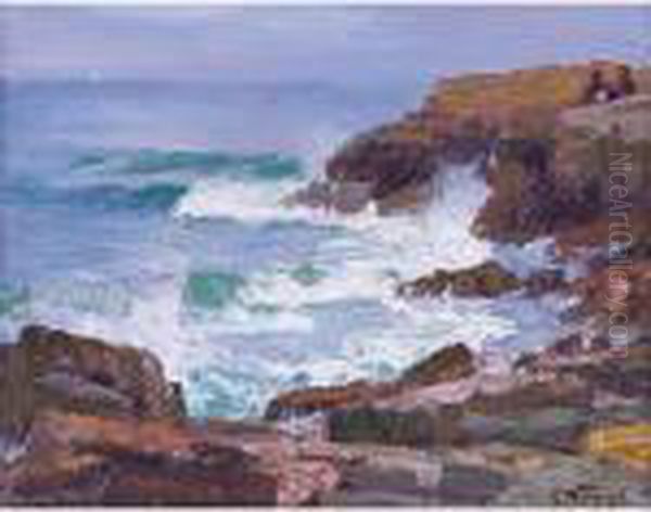 Rocky Cliffs Oil Painting by Edward Henry Potthast