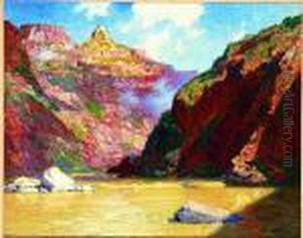 Down In The Grand Canyon Oil Painting by Edward Henry Potthast