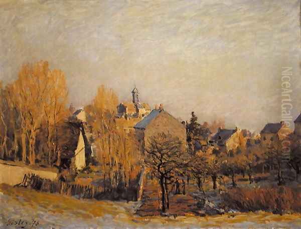 Frost In Louveciennes Oil Painting by Alfred Sisley