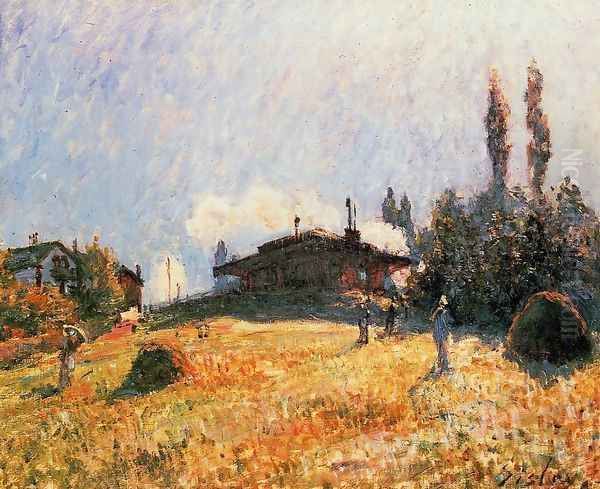 Station At Sevres Oil Painting by Alfred Sisley