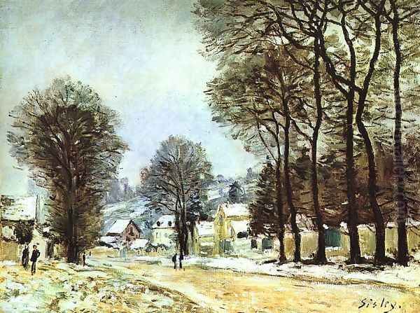 Snow at Louveciennes 1874 Oil Painting by Alfred Sisley