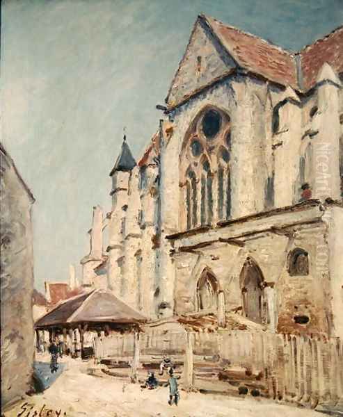 The Church at Moret Oil Painting by Alfred Sisley