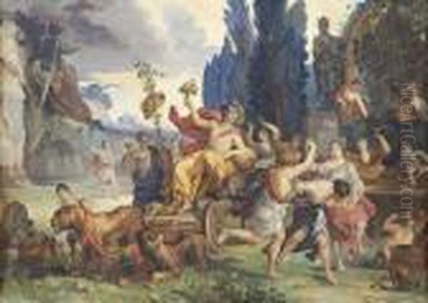 Trionfo Di Dioniso Oil Painting by Nicolas Poussin