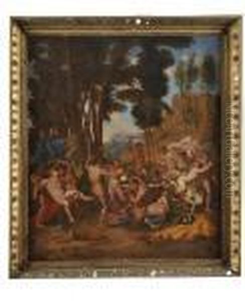 Le Triomphe De Silene Oil Painting by Nicolas Poussin